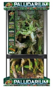 Zoo Med Lab Paludarium, Terrarium, and Aquarium Habitat, 4 Gallon, 12 inch x 12 inch x 24 inch