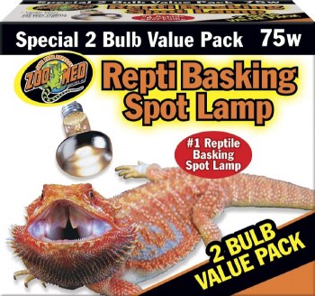 Zoo Med Lab Repti Basking Spot Lamp, 75W, 2 count