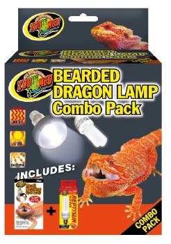 Zoo Med Lab Bearded Dragon Lamp Combo Pack, 13W 75W
