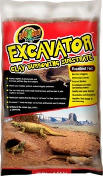 Zoo Med Lab Excavator Clay Burrowing Reptile Substrate, Brown, 20lb
