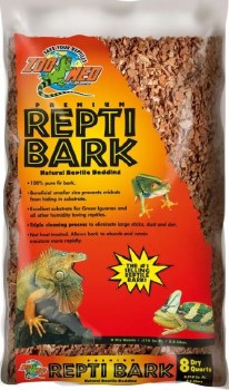 Zoo Med Lab Repti Bark Natural Reptile Bedding, Natural, 8Qt