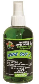 Zoo Med Lab Wipe Out Terrarium and Reptile Cage Disinfectant, 8.75oz