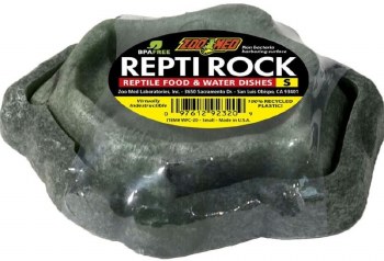 Zoo Med Lab Repti Rock Food and Water Dish Set for Reptiles, Small