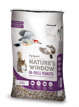 Natures Window In Shell Raw Peanuts, Wild Bird Seed, 25lb