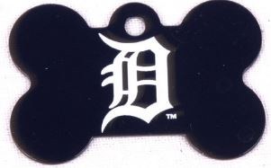 Dog Tag MLB Tigers Bone, Large