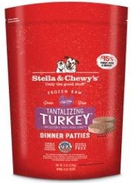 Stella & Chewy's Frozen Patties with Turkey 6lb