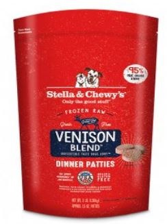 Stella & Chewy's Venison Blend Patties, Frozen Dog Food, 3lb