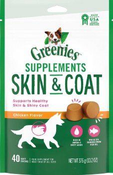 Greenies Skin Coat Ckicken Flavor 40 count