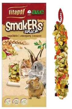 A&E Cage Smakers Small Animal Treat Sticks, Vegetable, 2 count