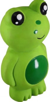 Petsport Naturflex Frog, Natural Rubber Latex, Squeaker Inside, Dog Toy, 4.25 inch