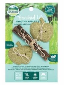 Oxbow Enriched Life Timothy Apples and Stix Small Animal Chews 3 count