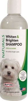 Durvet Naturals Whiten and Brighten Shampoo for Dogs, Cats, Ferrets, and Rabbits 17oz