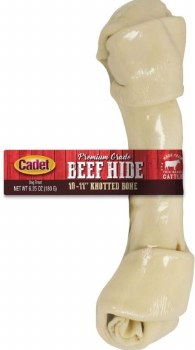 Cadet Gourmet Knotted Rawhide Bone, 10-11 inch