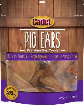 Cadet Oven Roasted Pig Ears, 25 count