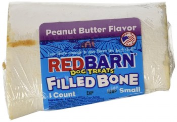RedBarn Naturals Filled Bone, Peanut Butter, Dog Treat, Small