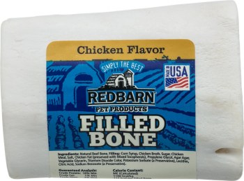 RedBarn Naturals Filled Bone, Chicken, Dog Treats, Small
