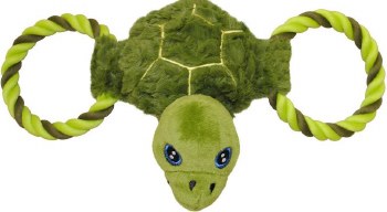Jolly Pets Tug-A-Mal, Turtle with Squeaking Ball, Small