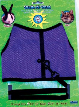 Ware Walk n Vest Small Animal Harness, Assorted Colors, Extra Large