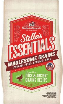 Stella's Essentials Duck with Ancient Grains Recipe Dry Dog Food 25lb