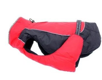 Doggie Design Alpine Dog Coat, Red and Black, 3 Extra Large