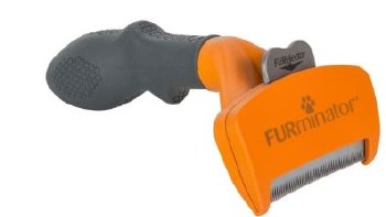 Furminator Short Hair Deshedding Brush with Skin Guard for Dogs, Medium