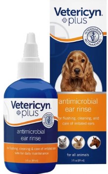 Vetericyn Plus Antimicrobial Ear Rinse 3oz