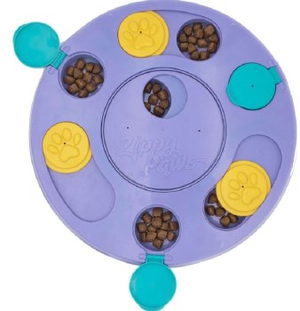 Zippy Paws SmartyPaws Puzzler, Purple, Dog Toys