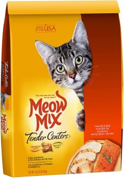 Meow Mix Tender Centers with Salmon and Chicken Flavors, Dry Cat Food, 13.5lb