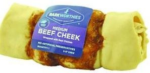 Barkworthies Beef Cheek Wrapped Chicken, Meduim