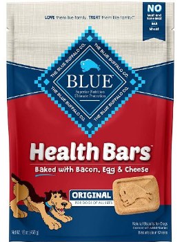 Blue Buffalo Health Bars Baked with Bacon Egg and Cheese Dog Treats 16oz