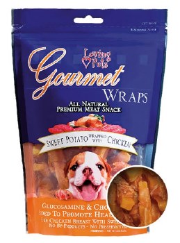 Loving Pets Gourmet Sweet Potato & Chicken Wraps Dog Treats 8oz