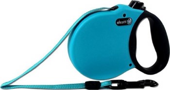 Alcott Adventure Retractable Leash, Blue, 16ft, up to 110lb