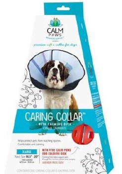 Calm Paws Caring Collar with Calming Disk for Dogs, Extra Large, 16.5-20 inch