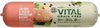 Freshpet Vital Roll Grain Free Salmon & Ocean Whitefish Recipe for Dogs, 2ib