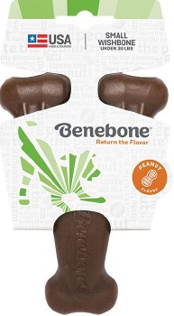 Benebone Chew Good Wish Bone with Real Peanut Butter Small