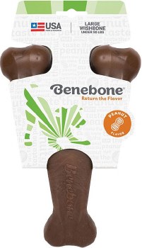 Benebone Chew Good Wish Bone with Real Peanut Butter Jumbo