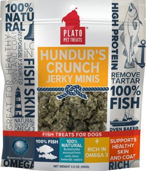 Plato Hundur's Crunch Jerky Minis Dog Treats 3.5oz