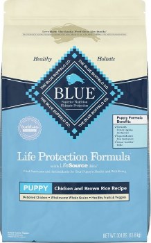 Blue Buffalo Life Protection Puppy Formula Chicken and Brown Rice Recipe Dry Dog Food 30 lbs