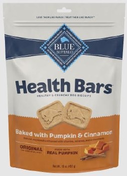 Blue Buffalo Health Bars Baked with Pumpkin and Cinnamon Dog Treats 16oz