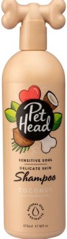 PetHead Sensitive Soul Delicate Skin Shampoo for Dogs, Coconut Scented, 16oz