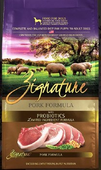 Zignature Limited Ingredient Formula Pork and Peas Recipe Grain Free Dry Dog Food 4lb