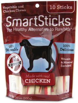 SmartSticks Rawhide Free Chicken 10 Pack