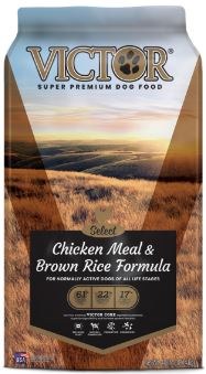 Victor Select Chicken Meal and Brown Rice, Dry Dog Food, 40lb