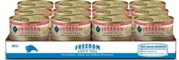 Blue Buffalo Freedom Grain Free Small Breed Formula Chicken Recipe Canned Wet Dog Food case of 24, 5.5oz. Cans