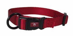Hamilton Adjustable Dog Collar, 1 inch thick x 18-26 inch length, Red