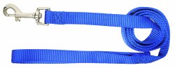 Hamilton Single Thick Nylon Dog Lead with Swivel Snap, 5/8 inch thick, 4 feet long, Blue