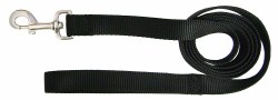 Hamilton Single Thick Nylon Dog Lead with Swivel Snap, 1 inch thick x 2ft long, Black