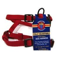 Hamilton Adjustable Comfort Nylon Dog Harness, 3/8 inch thick x 10-16 inch chest, Red