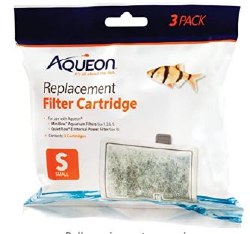 Aqueon Replacement Filter Cartridges, Small, 3 Count