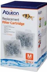 Aqueon Replacement Filter Cartridges, Medium, 12 count